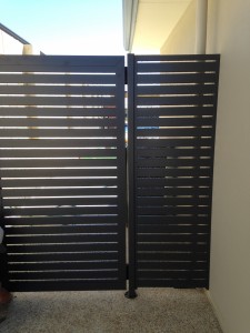 5. slat gate infill attached to wall